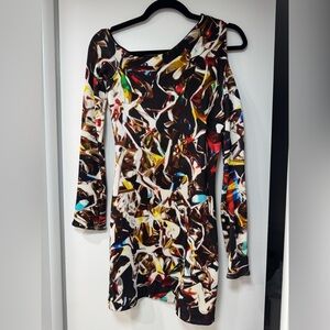 MARY KATRANTZOU Colorful Long Sleeve Dress